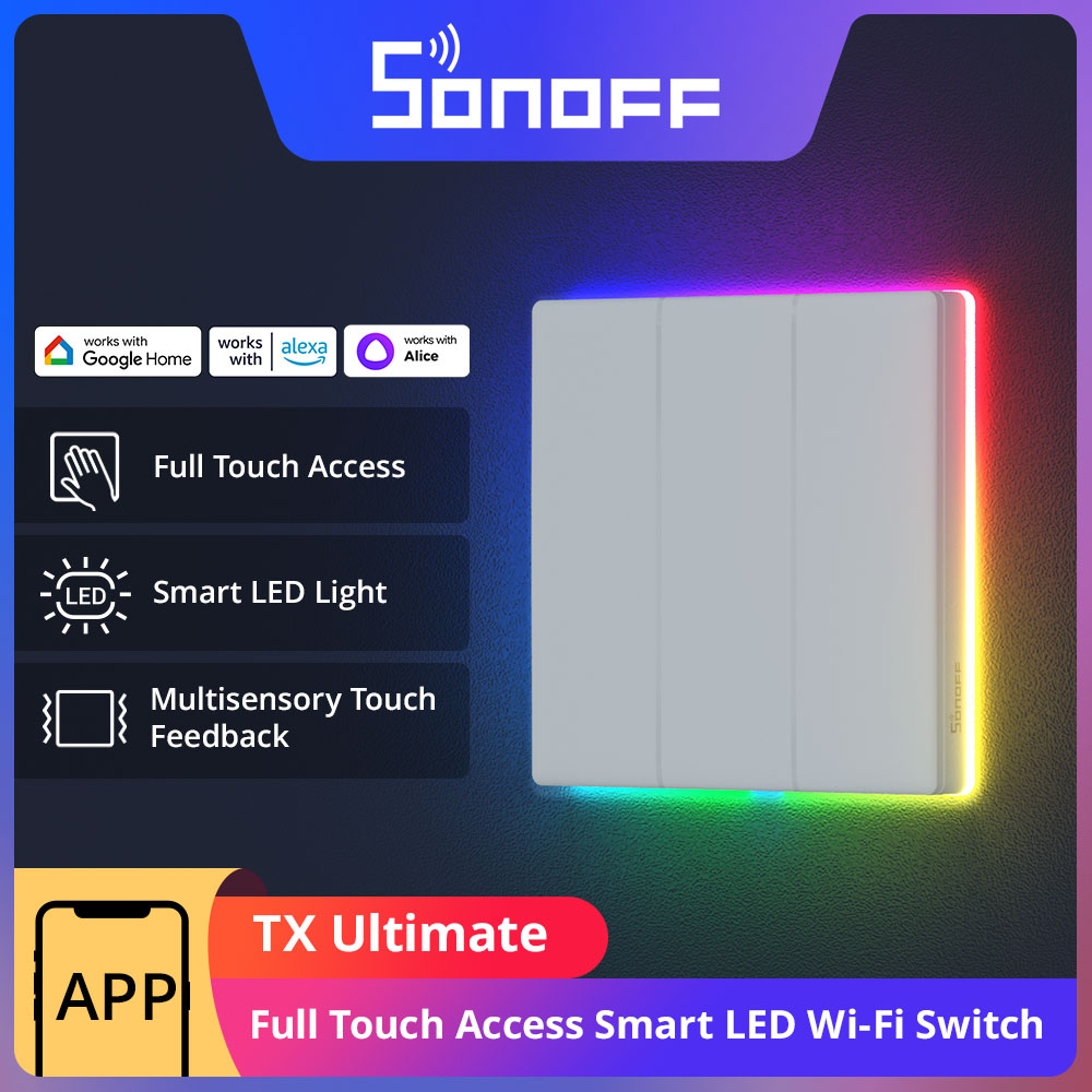 Alexa Compatible Bulb - SONOFF TX Ultimate akıllı WiFi duvar