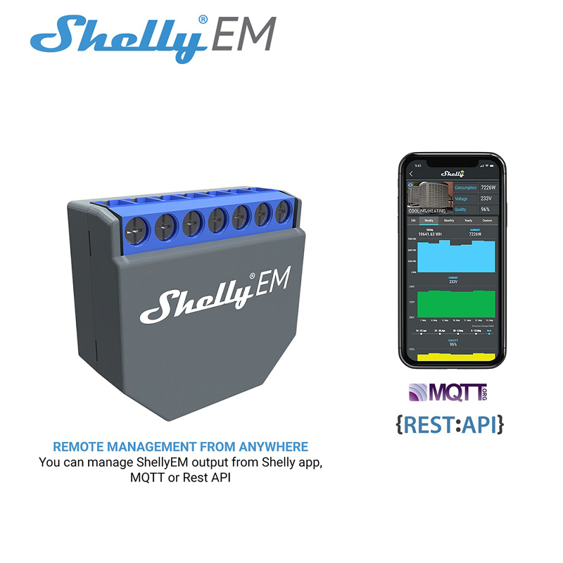 Smart Home Controller - SHELLY EM Wifi Akıllı Yaşam Kontrol