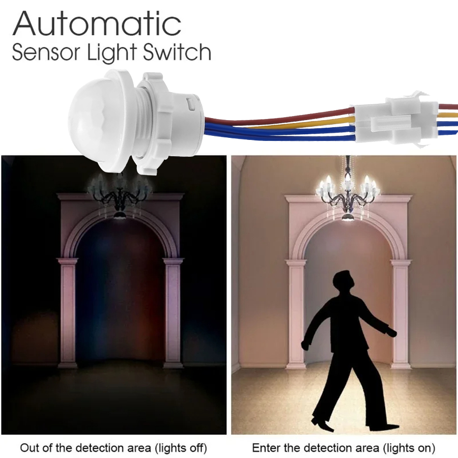 Voice Control Light Bulb - Hareket sensörlü ışık anahtarı PIR Sensörü