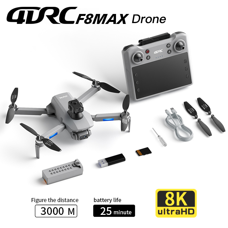 Smart Home Camera - F8 MAX GPS Drone Profesyonel 8K
