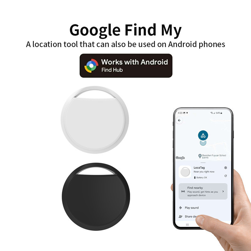 Smart Home Hub Device - AirTag'ler Android Bluetooth İzleyici Etiketi, Google