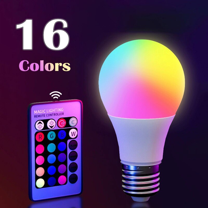 Voice Control Light Bulb - 16 Renk RGB Ampul LED Çok