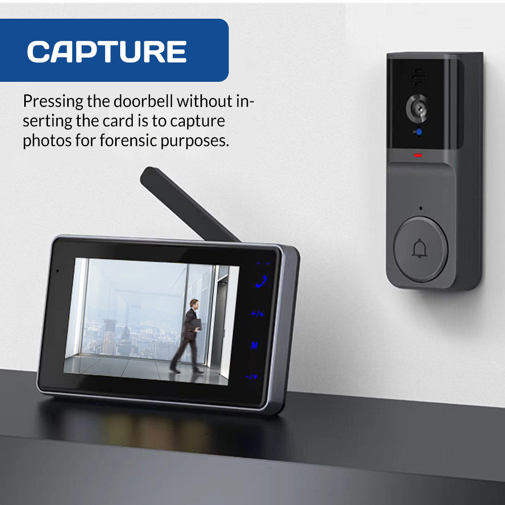 4.3 inç HD IPS Ekranlı Kablosu - Smart Home Video Doorbell Enhanced Security With Smart Doorbell incelemesi ve fiyatı