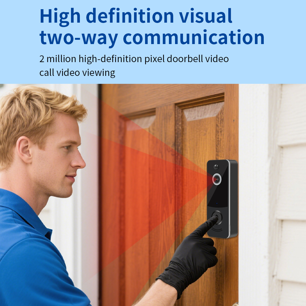 1080P WIFI Görüntülü Kapı Zili - Smart Home Video Doorbell Enhanced Security With Smart Doorbell incelemesi ve fiyatı