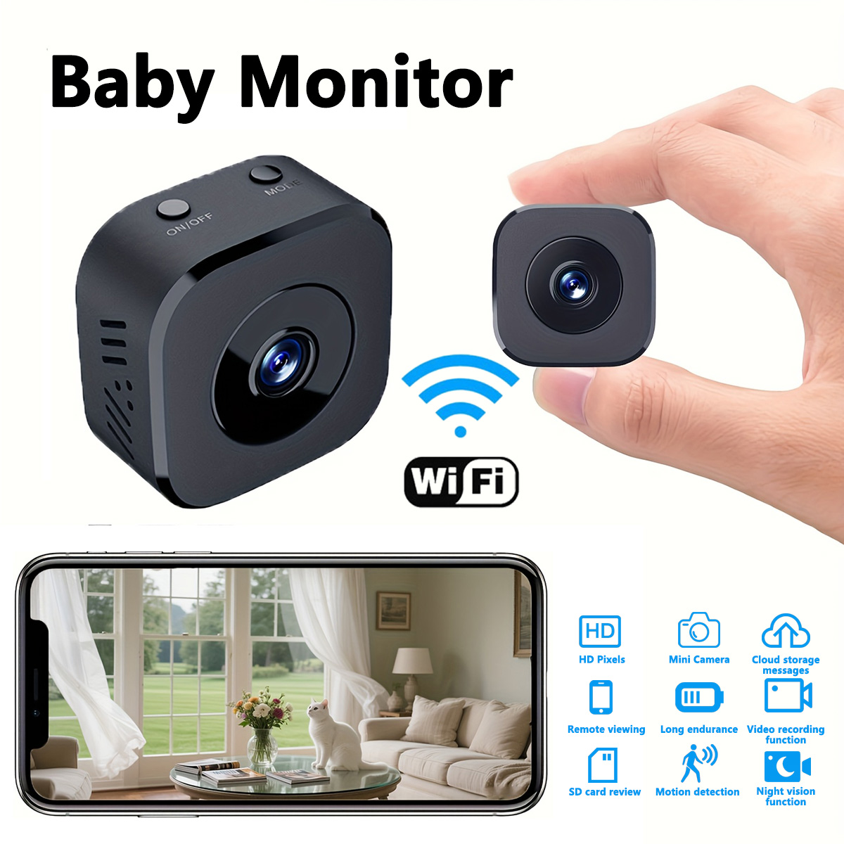 1080P HD Mini WiFi Kamera Kapa - Smart Home Camera incelemesi ve fiyatı