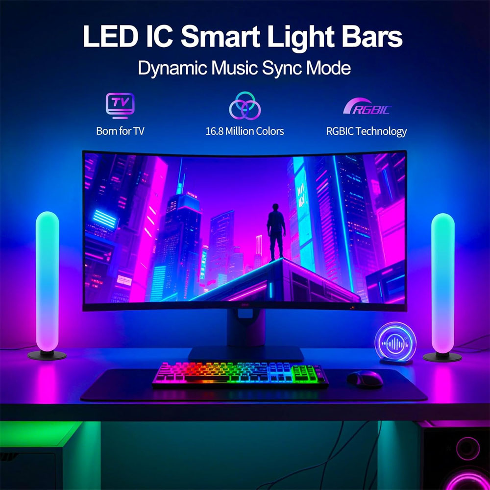 1/2/3 Adet Akıllı LED Işık Çub - Voice Control Light Bulb incelemesi ve fiyatı