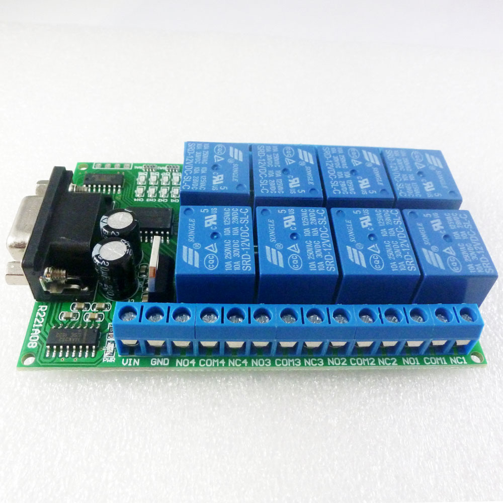 8 Kanallı DC 12V RS232 Röle Ka - Smart Home With Plc incelemesi ve fiyatı